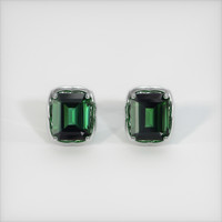 <span>6.67</span>&nbsp;<span class="tooltip-light">Ct.Tw.<span class="tooltiptext">Total Carat Weight</span></span> Gemstone Earrings, Platinum 950 1