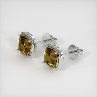 <span>3.16</span>&nbsp;<span class="tooltip-light">Ct.Tw.<span class="tooltiptext">Total Carat Weight</span></span> Gemstone Earrings, Platinum 950 2