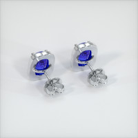 <span>3.10</span>&nbsp;<span class="tooltip-light">Ct.Tw.<span class="tooltiptext">Total Carat Weight</span></span> Sapphire Earrings, 14K White Gold 4