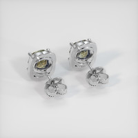 <span>2.22</span>&nbsp;<span class="tooltip-light">Ct.Tw.<span class="tooltiptext">Total Carat Weight</span></span> Sapphire Earrings, 14K White Gold 4
