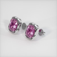 7.48 Ct.Tw. Gemstone Earrings, 18K White Gold 2