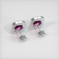 7.48 Ct.Tw. Gemstone Earrings, 18K White Gold 4