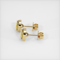 <span>1.44</span>&nbsp;<span class="tooltip-light">Ct.Tw.<span class="tooltiptext">Total Carat Weight</span></span> Sapphire Earrings, 14K Yellow Gold 3