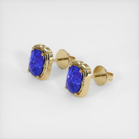 <span>3.10</span>&nbsp;<span class="tooltip-light">Ct.Tw.<span class="tooltiptext">Total Carat Weight</span></span> Sapphire Earrings, 14K Yellow Gold 2