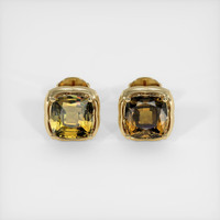 <span>3.16</span>&nbsp;<span class="tooltip-light">Ct.Tw.<span class="tooltiptext">Total Carat Weight</span></span> Gemstone Earrings, 14K Yellow Gold 1