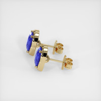 <span>3.10</span>&nbsp;<span class="tooltip-light">Ct.Tw.<span class="tooltiptext">Total Carat Weight</span></span> Sapphire Earrings, 18K Yellow Gold 3