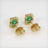Emerald Earrings 0.96 Ct.Tw.Total Carat Weight, 18K Yellow Gold Preview