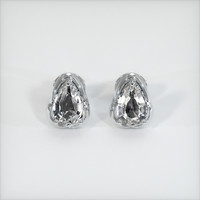 <span>0.82</span> <span class="tooltip-light">Ct.Tw.<span class="tooltiptext">Total Carat Weight</span></span> White Sapphire Earrings, Platinum 950 1