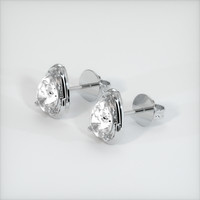 <span>0.82</span> <span class="tooltip-light">Ct.Tw.<span class="tooltiptext">Total Carat Weight</span></span> White Sapphire Earrings, Platinum 950 2