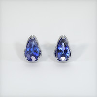 <span>4.91</span> <span class="tooltip-light">Ct.Tw.<span class="tooltiptext">Total Carat Weight</span></span> Blue Sapphire Earrings, Platinum 950 1