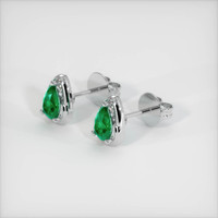 <span>0.71</span>&nbsp;<span class="tooltip-light">Ct.Tw.<span class="tooltiptext">Total Carat Weight</span></span> Emerald  Earring - Platinum 950