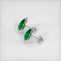 <span>3.50</span>&nbsp;<span class="tooltip-light">Ct.Tw.<span class="tooltiptext">Total Carat Weight</span></span> Emerald Earrings, Platinum 950 3