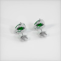 <span>3.50</span>&nbsp;<span class="tooltip-light">Ct.Tw.<span class="tooltiptext">Total Carat Weight</span></span> Emerald Earrings, Platinum 950 4