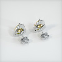 <span>3.00</span> <span class="tooltip-light">Ct.Tw.<span class="tooltiptext">Total Carat Weight</span></span> Yellow Sapphire Earrings, 14K White Gold 4