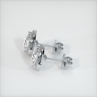 <span>0.82</span> <span class="tooltip-light">Ct.Tw.<span class="tooltiptext">Total Carat Weight</span></span> White Sapphire Earrings, 18K White Gold 3
