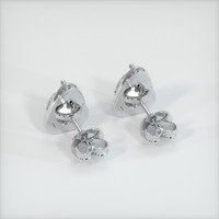 <span>0.82</span> <span class="tooltip-light">Ct.Tw.<span class="tooltiptext">Total Carat Weight</span></span> White Sapphire Earrings, 18K White Gold 4
