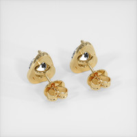 <span>0.82</span>&nbsp;<span class="tooltip-light">Ct.Tw.<span class="tooltiptext">Total Carat Weight</span></span> White Sapphire Earrings, 18K Yellow Gold 4