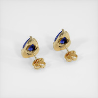<span>4.91</span>&nbsp;<span class="tooltip-light">Ct.Tw.<span class="tooltiptext">Total Carat Weight</span></span> Blue Sapphire Earrings, 18K Yellow Gold 4