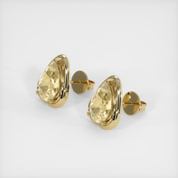 <span>3.00</span>&nbsp;<span class="tooltip-light">Ct.Tw.<span class="tooltiptext">Total Carat Weight</span></span> Yellow Sapphire Earrings, 18K Yellow Gold 2