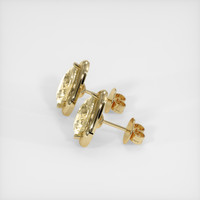 <span>3.00</span> <span class="tooltip-light">Ct.Tw.<span class="tooltiptext">Total Carat Weight</span></span> Yellow Sapphire Earrings, 18K Yellow Gold 3