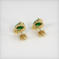 <span>3.50</span>&nbsp;<span class="tooltip-light">Ct.Tw.<span class="tooltiptext">Total Carat Weight</span></span> Emerald Earrings, 18K Yellow Gold 4