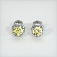 <span>1.89</span>&nbsp;<span class="tooltip-light">Ct.Tw.<span class="tooltiptext">Total Carat Weight</span></span> Sapphire Earrings, Platinum 950 1