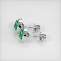 Emerald Earrings 0.97 Ct.Tw.Total Carat Weight, Platinum 950 Preview