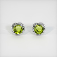 <span>1.02</span>&nbsp;<span class="tooltip-light">Ct.Tw.<span class="tooltiptext">Total Carat Weight</span></span> Gemstone Earrings, Platinum 950 1