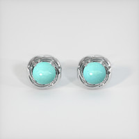 <span>0.87</span>&nbsp;<span class="tooltip-light">Ct.Tw.<span class="tooltiptext">Total Carat Weight</span></span> Gemstone Earrings, Platinum 950 1