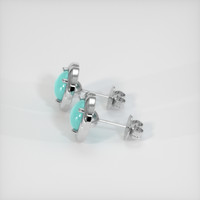 <span>0.87</span>&nbsp;<span class="tooltip-light">Ct.Tw.<span class="tooltiptext">Total Carat Weight</span></span> Gemstone Earrings, Platinum 950 3