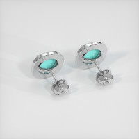 1.73 Ct.Tw. Gemstone Earrings, Platinum 950 4