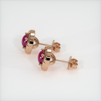 <span>2.28</span> <span class="tooltip-light">Ct.Tw.<span class="tooltiptext">Total Carat Weight</span></span> Ruby Earrings, 14K Rose Gold 3