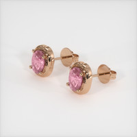 2.06 Ct.Tw. Gemstone Earrings, 14K Rose Gold 2