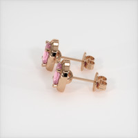 2.06 Ct.Tw. Gemstone Earrings, 14K Rose Gold 3