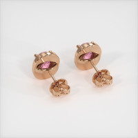 2.06 Ct.Tw. Gemstone Earrings, 14K Rose Gold 4