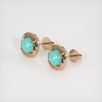 1.73 Ct.Tw. Gemstone Earrings, 14K Rose Gold 2