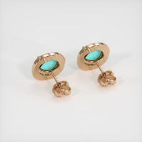 <span>0.87</span>&nbsp;<span class="tooltip-light">Ct.Tw.<span class="tooltiptext">Total Carat Weight</span></span> Gemstone Earrings, 14K Rose Gold 4