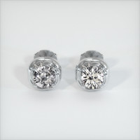 <span>1.89</span>&nbsp;<span class="tooltip-light">Ct.Tw.<span class="tooltiptext">Total Carat Weight</span></span> Sapphire Earrings, 14K White Gold 1