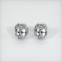 <span>2.48</span>&nbsp;<span class="tooltip-light">Ct.Tw.<span class="tooltiptext">Total Carat Weight</span></span> Sapphire Earrings, 14K White Gold 1
