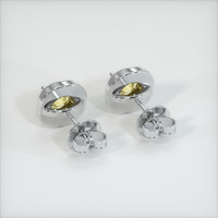 <span>1.89</span>&nbsp;<span class="tooltip-light">Ct.Tw.<span class="tooltiptext">Total Carat Weight</span></span> Sapphire Earrings, 14K White Gold 4