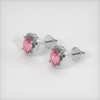 <span>1.12</span>&nbsp;<span class="tooltip-light">Ct.Tw.<span class="tooltiptext">Total Carat Weight</span></span> Gemstone Earrings, 14K White Gold 3