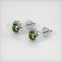 <span>0.69</span>&nbsp;<span class="tooltip-light">Ct.Tw.<span class="tooltiptext">Total Carat Weight</span></span> Gemstone Earrings, 14K White Gold 2