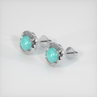 1.73 Ct.Tw. Gemstone Earrings, 14K White Gold 2