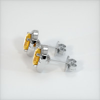 <span>1.14</span>&nbsp;<span class="tooltip-light">Ct.Tw.<span class="tooltiptext">Total Carat Weight</span></span> Sapphire Earrings, 18K White Gold 3