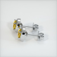 <span>0.86</span>&nbsp;<span class="tooltip-light">Ct.Tw.<span class="tooltiptext">Total Carat Weight</span></span> Sapphire Earrings, 18K White Gold 3
