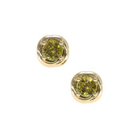 1.44 Ct.Tw. Gemstone Earrings, 14K Yellow Gold 1