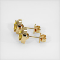 0.86 Ct.Tw. Yellow Sapphire Earrings, 14K Yellow Gold 3