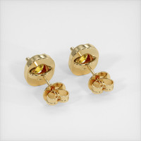 0.86 Ct.Tw. Yellow Sapphire Earrings, 14K Yellow Gold 4