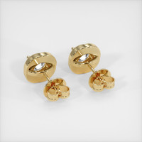 1.89 Ct.Tw. White Sapphire Earrings, 14K Yellow Gold 4