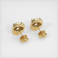 2.48 Ct.Tw. White Sapphire Earrings, 14K Yellow Gold 4